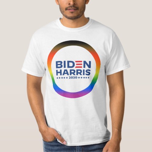 Biden Harris 2020 Pride Inclusive Pride T_Shirt