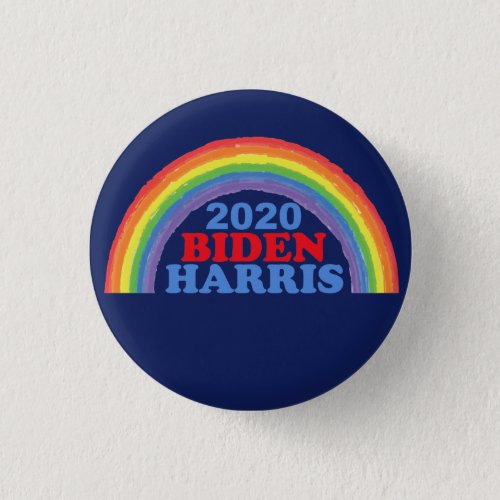 Biden Harris 2020 Rainbow Button