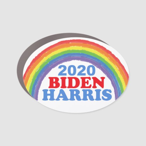 Biden Harris 2020 Rainbow Car Magnet