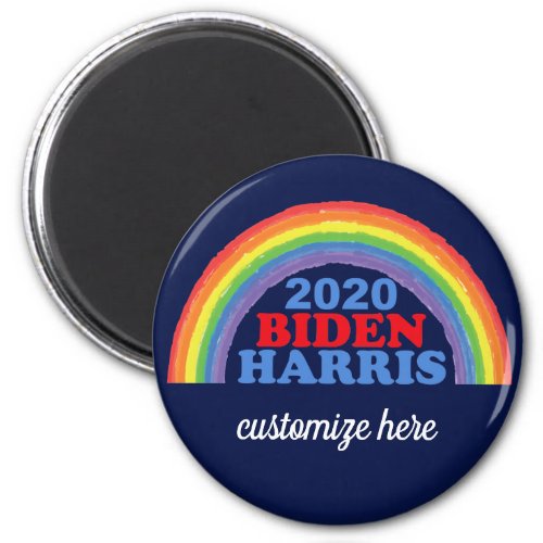 Biden Harris 2020 Rainbow Custom Magnet