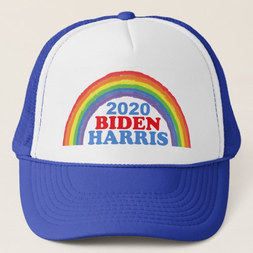 Biden Harris 2020 Rainbow Trucker Hat
