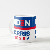 Biden Harris 2020 Red White Blue Election Coffee Mug (Front Left)