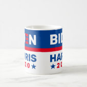 Biden Harris 2020 Red White Blue Election Coffee Mug (Center)