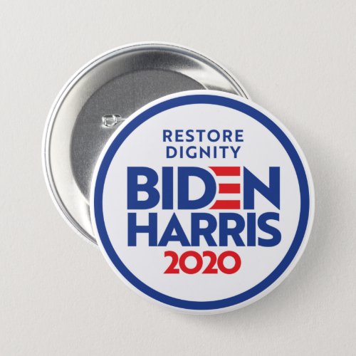 BIDEN HARRIS 2020 Restore Dignity Button
