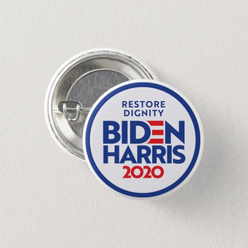 BIDEN HARRIS 2020 Restore Dignity Button