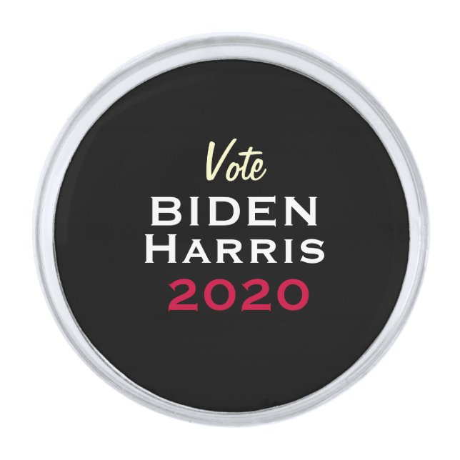 BIDEN HARRIS 2020 Simple Modern Lapel Pin (Front)