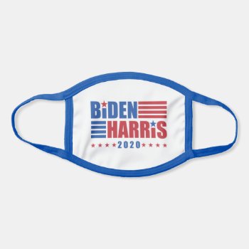 Biden Harris 2020 Stars & Stripes Face Mask by SnappyDressers at Zazzle