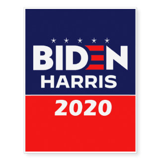 Biden Harris 2020 Temporary Tattoos