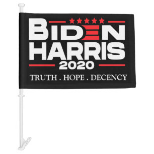 Biden harris 2020 TRUTH HOPE DECENCY, personalized Car Flag
