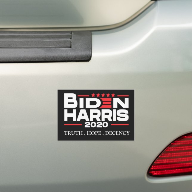 Biden harris 2020 TRUTH HOPE DECENCY, personalized Car Magnet (In Situ)