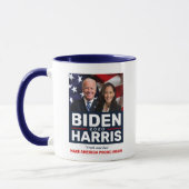 Biden Harris 2020 Truth over Lies Photo Two-Tone Mug (Left)