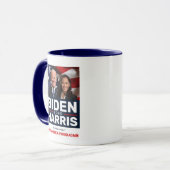Biden Harris 2020 Truth over Lies Photo Two-Tone Mug (Front Left)