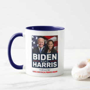 Biden Harris 2020 Truth over Lies Photo Two-Tone Mug
