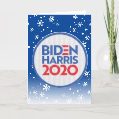 Biden Harris 2020 Ugly Sweater Card
