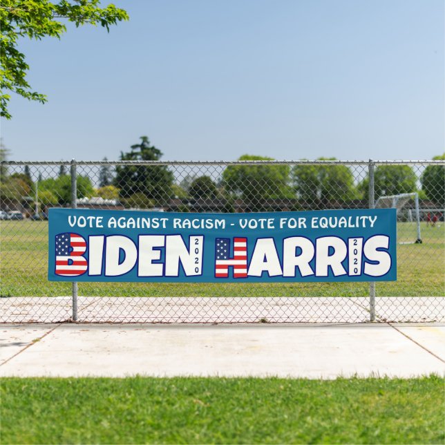 Biden Harris 2020 Vote Against Racism Banner (Insitu)