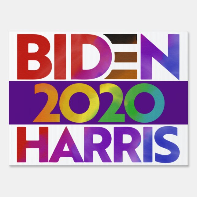 Biden Harris 2020 Yard Sign (Medium) (Front)