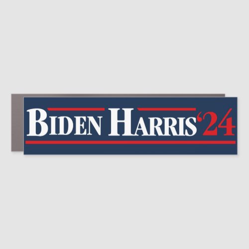 Biden Harris 2024 80s Style Vintage Bumper Car Magnet