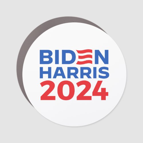 Biden Harris 2024 Blue Car Magnet