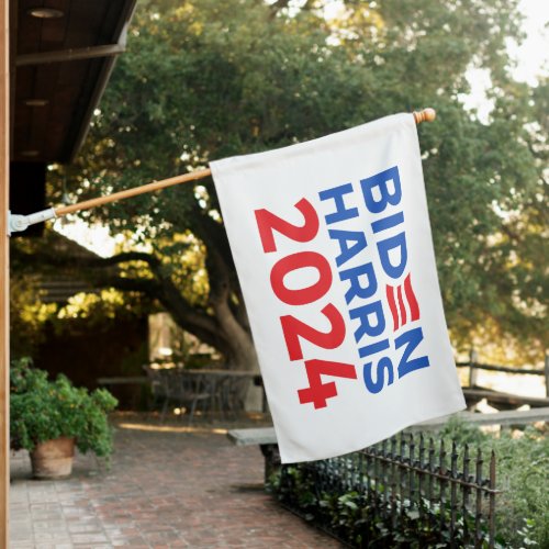 Biden Harris 2024 Blue House Flag