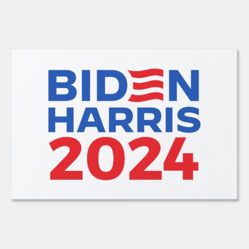 Biden Harris 2024 Blue Sign