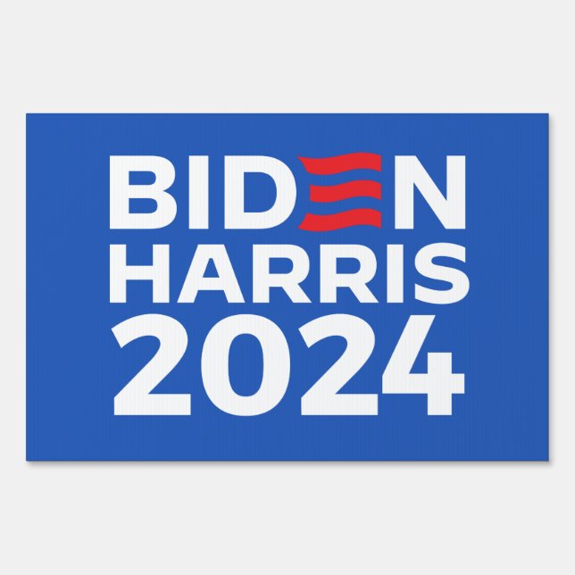 Biden Harris 2024 Blue Sign (Front)