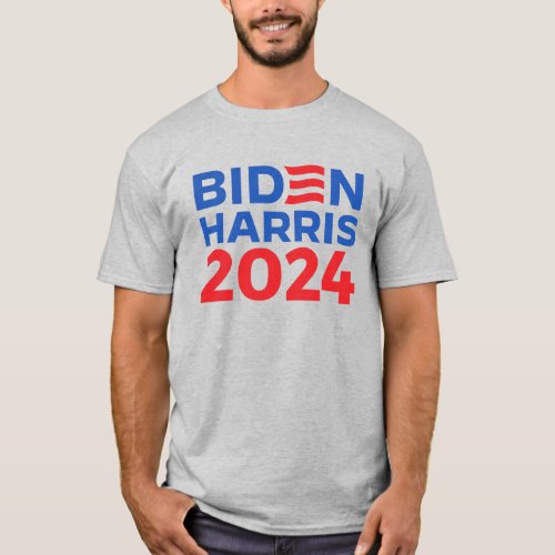 Biden Harris 2024 Blue T_Shirt