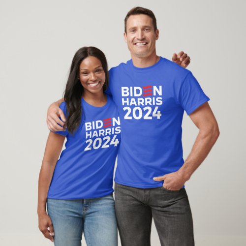Biden Harris 2024 Blue T_Shirt