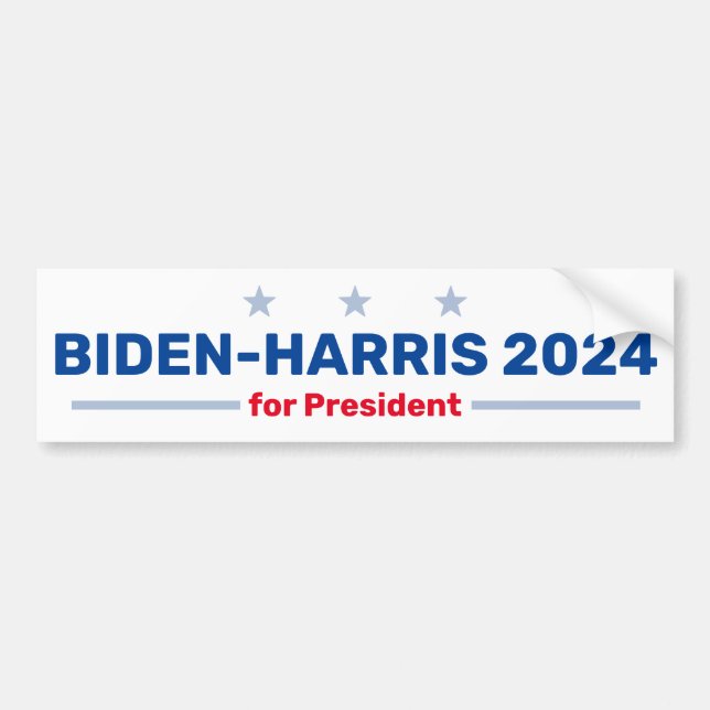 Biden-Harris 2024 bumper sticker (Front)