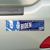 Biden Harris 2024 Bumper Sticker (On Car)