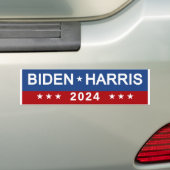 Biden Harris 2024 Bumper Sticker (On Car)