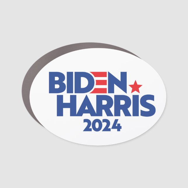 BIDEN HARRIS 2024 CAR MAGNET (Front)