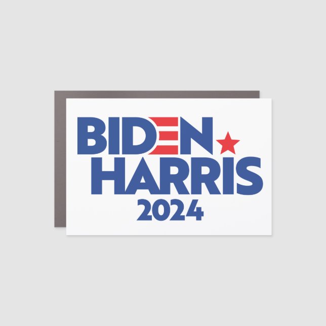 BIDEN HARRIS 2024 CAR MAGNET (Front)