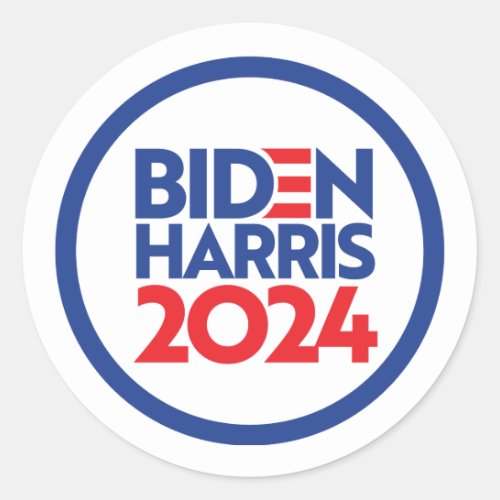 Biden Harris 2024 Classic Round Sticker