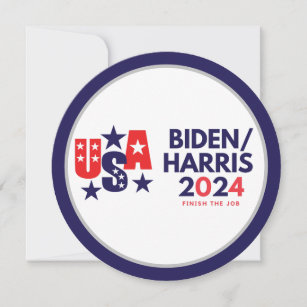 Biden Harris 2024 Election Flat Card
