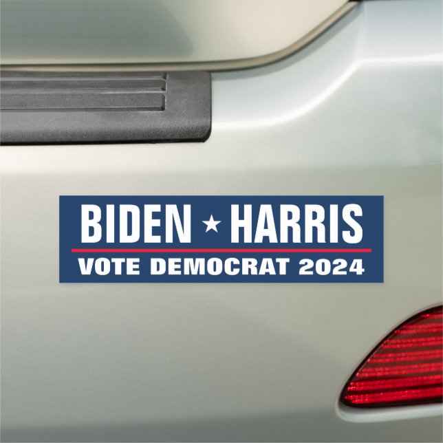 Biden Harris 2024 election vote democrat political Car Magnet (In Situ)