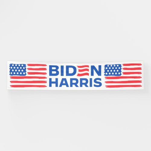 Biden Harris 2024 Elections American Flag Banner