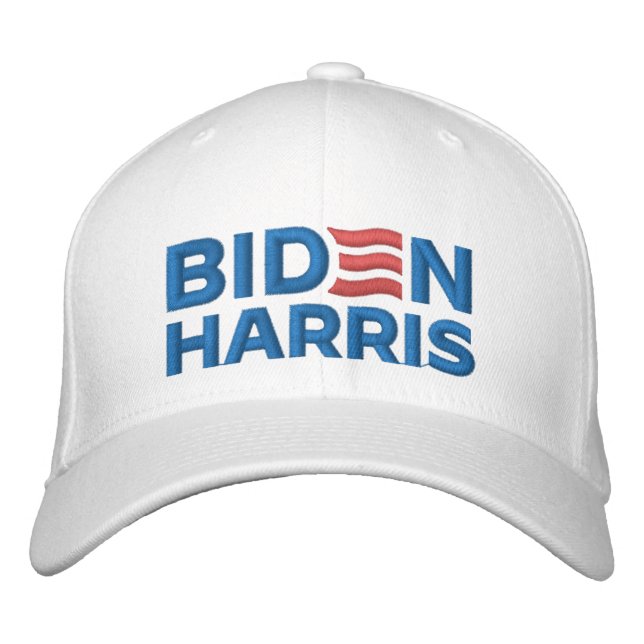 BIDEN HARRIS 2024 EMBROIDERED BASEBALL CAP (Front)