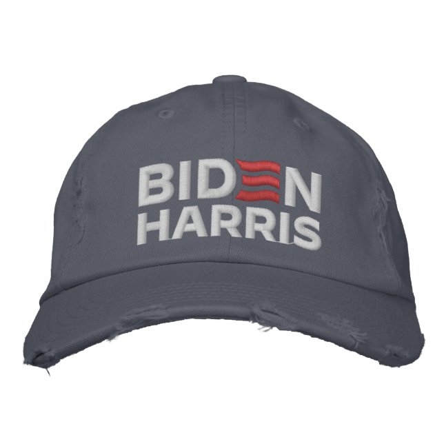 BIDEN HARRIS 2024 EMBROIDERED BASEBALL CAP (Front)
