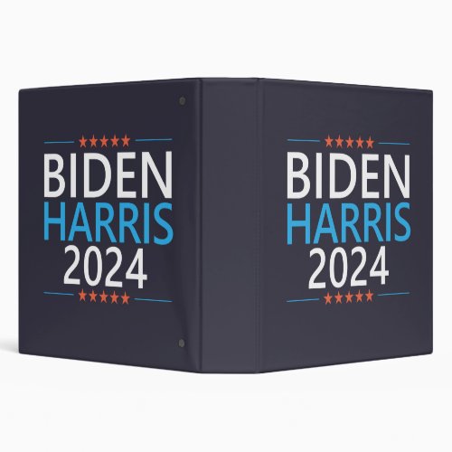 Biden Harris 2024 for President US Election 3 Ring Binder