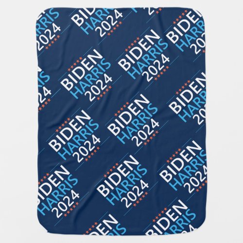 Biden Harris 2024 for President US Election Baby Blanket