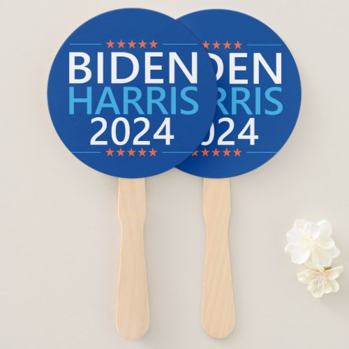 Biden Harris 2024 for President US Election Hand Fan