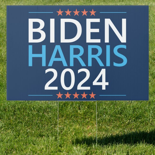 Biden Harris 2024 for President US Election Sign (Insitu)
