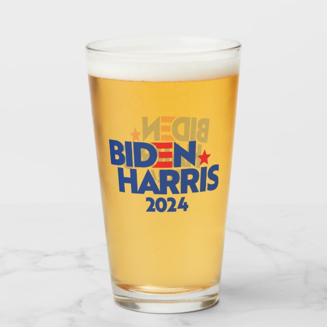 BIDEN HARRIS 2024 GLASS (Front Filled)