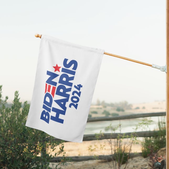 BIDEN HARRIS 2024 House Flag (Insitu (Back))