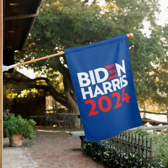 Biden Harris 2024 House Flag (In SItu)