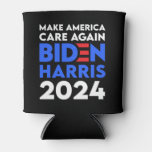 Biden / Harris - 2024 - Make America Care Again Can Cooler at Zazzle