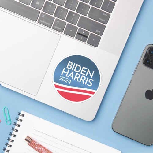 Biden Harris 2024 _ Modern Wave Design Sticker