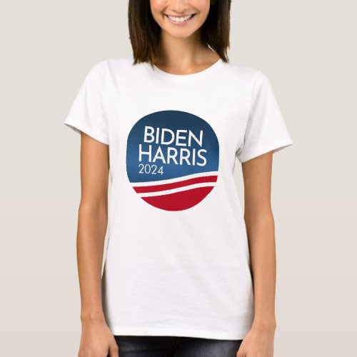Biden Harris 2024 _ Modern Wave Design T_Shirt