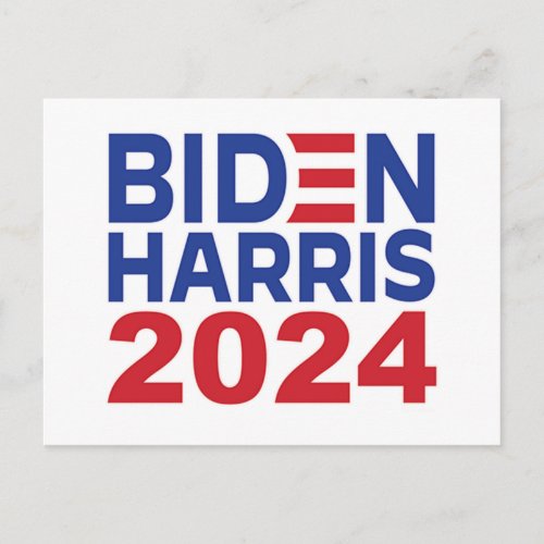 Biden Harris 2024 Postcard