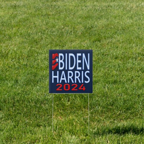 Biden Harris 2024 Presidential Election Square Sign